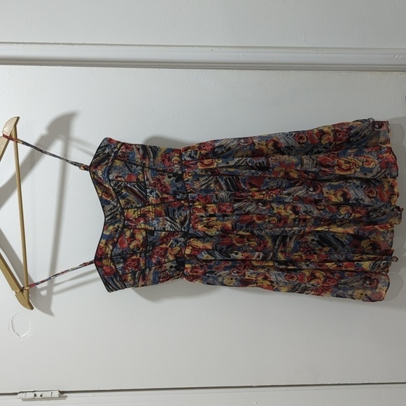 MM Couture Dresses & Skirts - MM Couture by Miss Me Flower Mini Dress w/ spaghetti Straps, EUC!